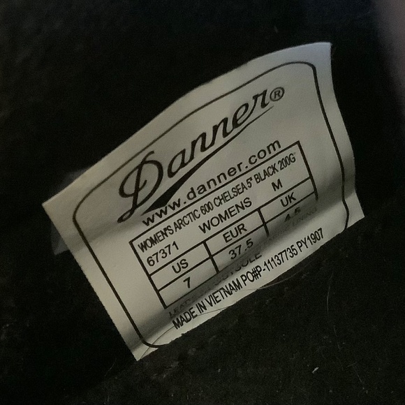 Danner Women's Artic 600 Chelsea 5” Black 200G Size 7 - Picture 7 of 8